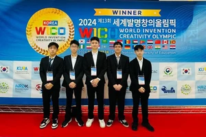 5 học sinh Việt Nam giành Cup Grand Prix tại Cuộc thi Olympic Phát minh và Sáng tạo thế giới (WICO) lần thứ 13 tại Hàn Quốc.