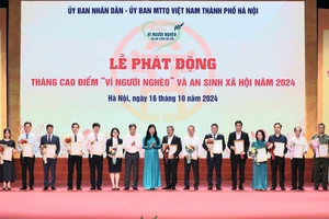 Lễ phát động Tháng cao điểm “Vì người nghèo” và an sinh xã hội Thành phố Hà Nội năm 2024.