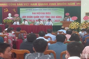 Quang cảnh Đại hội lần thứ 4, Liên đoàn Quần vợt tỉnh Cao Bằng.