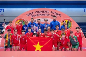 Đội tuyển futsal nữ Việt Nam vô địch Giải NSDF Women’s Futsal Championship 2024.