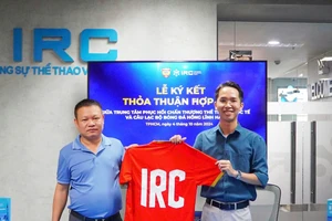 IRC ký thỏa thuận hợp tác với Câu lạc bộ Hà Tĩnh, tháng 10/2024.