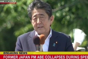 NHK đưa tin về cựu Thủ tướng Abe Shinzo.