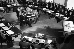 Quang cảnh phiên khai mạc Hội nghị Geneva về Đông Dương, ngày 8/5/1954. (Ảnh: Tư liệu TTXVN)
