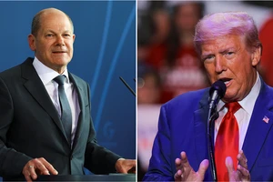 Ông Olaf Scholz và ông Donald Trump. (Ảnh: Reuters)