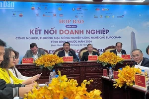 Bình Phước tổ chức họp báo thông tin về “Diễn đàn kết nối doanh nghiệp công nghiệp, thương mại, nông nghiệp công nghệ cao EuroCham - tỉnh Bình Phước năm 2024”.