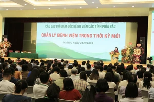 Quang cảnh hội nghị Câu lạc bộ giám đốc bệnh viện các tỉnh phía bắc 2024.