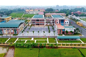 Trường Trung học cơ sở Vĩnh Tường được đầu tư xây mới với tổng kinh phí 160 tỷ đồng.