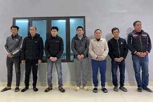 Các đối tượng tại Cơ quan Cảnh sát điều tra Công an tỉnh Tuyên Quang.