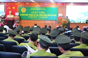 Lào Cai kỷ niệm 50 năm ngày thành lập lực lượng Kiểm lâm. (Ảnh: QUỐC HỒNG)