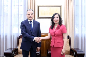 Thứ trưởng Ngoại giao Lê Thị Thu Hằng tiếp Đại sứ Turkmenistan. Ảnh: Báo Thế giới và Việt Nam.
