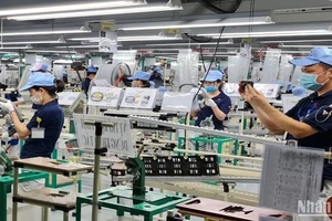 Lao động của Công ty Trách nhiệm hữu hạn Toyoda Gosei Hải Phòng tại Thái Bình. (Ảnh: MAI TÚ)