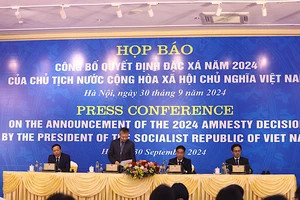 Họp báo Công bố Quyết định đặc xá năm 2024.