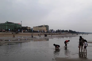 Bãi biển Hải Hòa ở thị xã Nghi Sơn, tỉnh Thanh Hóa.