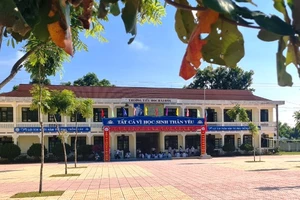 Một khu học tập ở Trường tiểu học Hải Hòa.