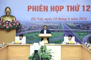 Thủ tướng Phạm Minh Chính phát biểu ý kiến tại Phiên họp thứ 12 Ban Chỉ đạo. (Ảnh: Trần Hải)