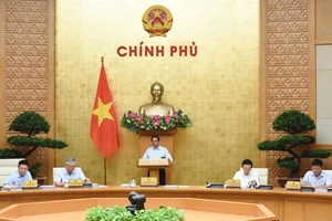 Thủ tướng Phạm Minh Chính chủ trì Phiên họp Chính phủ chuyên đề về xây dựng pháp luật tháng 9/2024 (Ảnh: Trần Hải). 