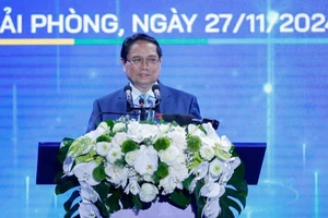 Thủ tướng Phạm Minh Chính phát biểu ý kiến tại TECHFEST Việt Nam 2024. (Ảnh: Trần Hải)