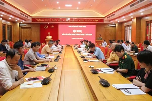 Quang cảnh hội nghị báo cáo viên Trung ương tháng 5/2024. 