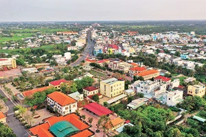 Đô thị trung tâm huyện Cần Đước đang được địa phương thu hút đầu tư mở rộng diện tích có quy mô hơn 3.000 ha.