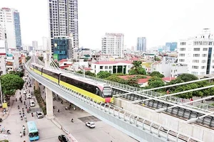 Đoạn trên cao tuyến đường sắt đô thị Nhổn-Ga Hà Nội đã sẵn sàng đưa vào khai thác.