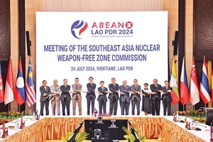 Lãnh đạo Bộ Ngoại giao các nước ASEAN tham dự Hội nghị tại Lào.