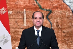 Tổng thống Ai Cập Abdel Fattah El Sisi thăm Thổ Nhĩ Kỳ. (Ảnh: Getty/VOV)