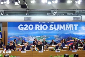 Các đại biểu tham dự Hội nghị thượng đỉnh G20 ở Rio de Janeiro, Brazil. (Ảnh: ANI/TTXVN)