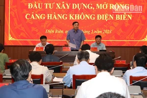 Đồng chí Trần Quốc Cường, Ủy viên Trung ương Đảng, Bí thư Tỉnh ủy phát biểu ý kiến chỉ đạo tại hội nghị.
