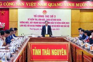 Phó Thủ tướng Chính phủ Trần Lưu Quang yêu cầu 9 địa phương trong vùng trung du và miền núi Bắc Bộ đẩy mạnh giải ngân vốn đầu tư công năm 2023.