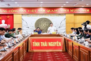 Phó Thủ tướng làm việc với lãnh đạo chủ chốt, sở, ngành tỉnh Thái Nguyên.