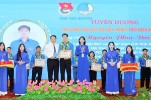 Đại hội Hội Liên hiệp thanh niên tỉnh Thái Nguyên lần thứ VII tuyên dương thủ lĩnh các câu lạc bộ, đội, nhóm tiêu biểu. 