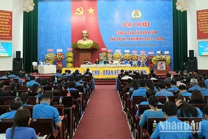 Quang cảnh Đại hội Công đoàn tỉnh Kon Tum lần thứ XI.