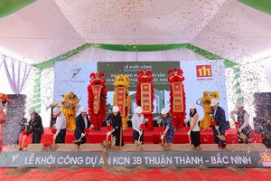 Lễ khởi công xây dựng dự án Khu công nghiệp 3B của KCN Việt Nam tại Bắc Ninh.