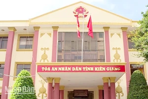 Trụ sở Tòa án nhân dân tỉnh Kiên Giang, nơi bà Nguyễn Thị Cẩm Thu công tác. (Ảnh: Internet)