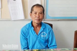 Ông Nguyễn Văn Kịch tại cơ quan công an.