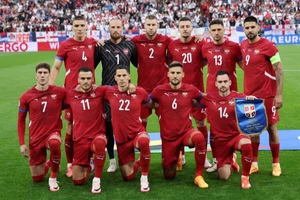 Đội hình ra quân của đội tuyển Serbia tại vòng chung kết Euro 2024. (Ảnh: Getty Images)