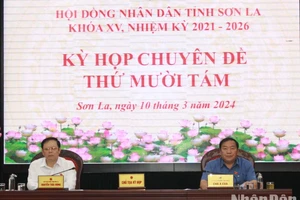 Chủ tọa kỳ họp chuyên đề thứ 18, Hội đồng nhân dân tỉnh Sơn La, khóa 15, nhiệm kỳ 2021-2026.
