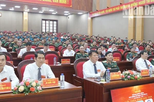 Các đại biểu dự Đại hội thi đua Quyết thắng Lực lượng vũ trang tỉnh Sơn La.