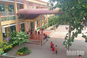 Trường Tiểu học Tân Long đang thiếu 6 phòng học và nhiều phòng chức năng.