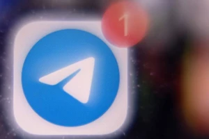 Biểu tượng ứng dụng Telegram. (Ảnh: AFP/TTXVN)