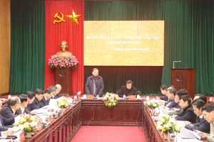 Đại tướng Tô Lâm, Ủy viên Bộ Chính trị, Bộ trưởng Công an, Trưởng đoàn công tác Chính phủ làm việc với tỉnh Hưng Yên.