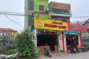 Cơ sở Mầm non tư thục Hoàng Oanh, thôn Quang Trung, xã Lạc Hồng, huyện Văn Lâm, tỉnh Hưng Yên nơi xảy ra vụ bạo hành trẻ em.