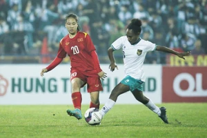 U20 nữ Việt Nam có bàn thắng mở tỷ số ở ngay phút thứ 2. (Ảnh: AFC)