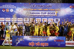 Đương kim vô địch U13 Sông Lam Nghệ An bảo vệ thành công ngôi vô địch. 