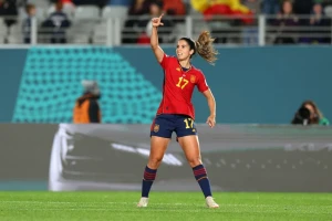 Alba Redondo ăn mừng bàn thắng của tuyển nữ Tây Ban Nha. (Ảnh: Getty) 