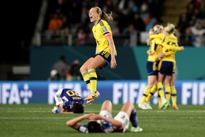 Một trận đấu giàu cảm xúc của hai đội tuyển nữ Nhật Bản và Thụy Điển. (Ảnh: Reuters)