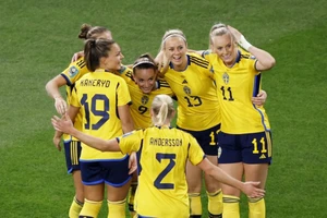Đội tuyển nữ Thụy Điển giành hạng ba World Cup nữ 2023. (Ảnh: Reuters) 