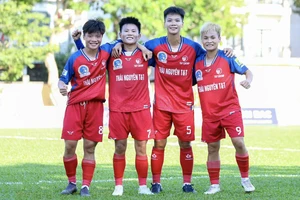 Thái Nguyên T&T thắng đậm 5-0 Sơn La. (Ảnh: VFF)