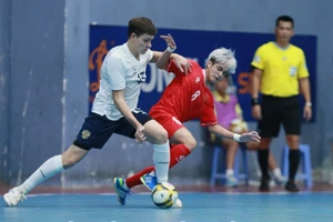 Đội tuyển U19 futsal Việt Nam giành chiến thắng ấn tượng trước đội bóng mạnh. (Ảnh: VFF)