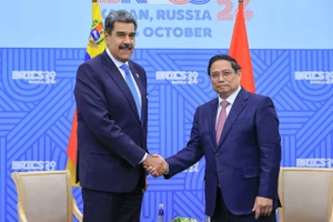 Thủ tướng Phạm Minh Chính gặp Tổng thống Venezuela Nicolas Maduro. (Ảnh NHẬT BẮC/VGP)